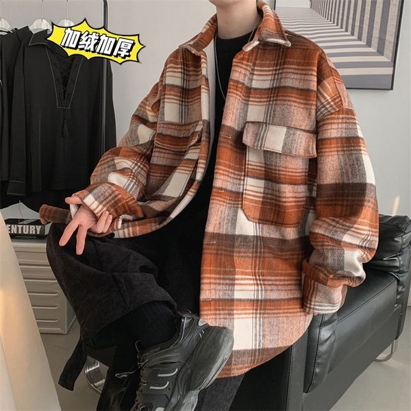

2021 new men's thick cashmere streetwear bomber hip hop military jackets printed outerwear m-2xl lsfg, Black;brown