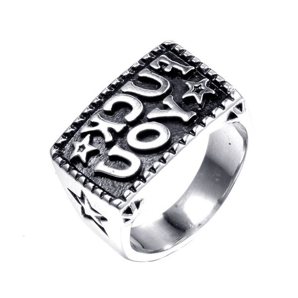 

delicate ring fashionable hand decoration, personalized men's s, heck you s, Silver