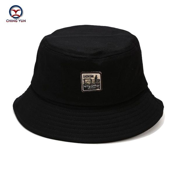 

2021 new hat woman tide spring and summer retro labeled fisherman hat all-in-one sunshade tide male street hip hop basin, Blue;gray
