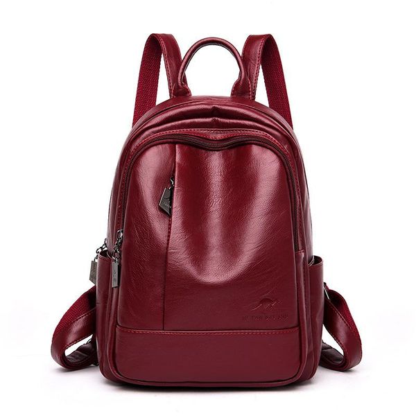 

outdoor bags classic women backpack leather backpacks fashion teenage girls school leisure travel sac a dos
