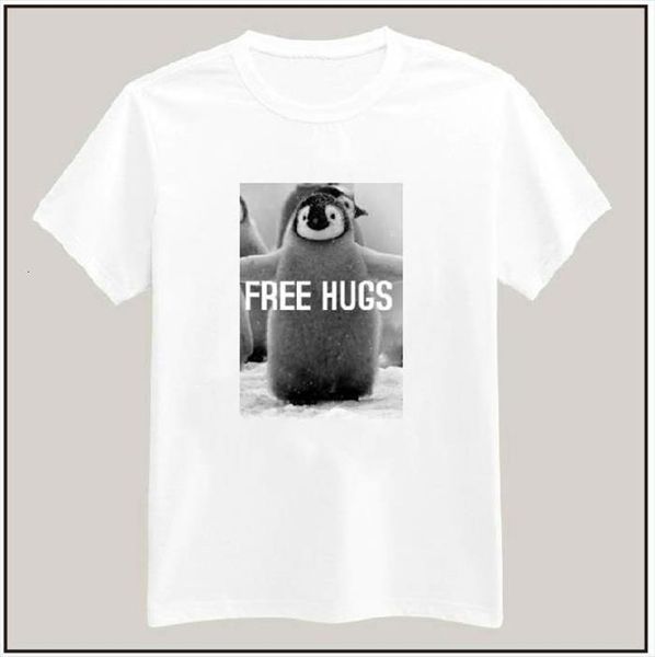 

hugs print and men t shirt womens women cotton casual hipster white big size s xxxl drop ship tz200, White;black