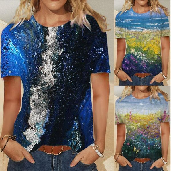 

fast delivery t-shirts women loose casual summer short sleeve o neck vintage texture print ropa camisetas tshirt women's t-shirt, White