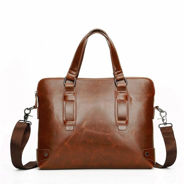 

schoolbag men's leather handbag document bag men's handbag business messenger