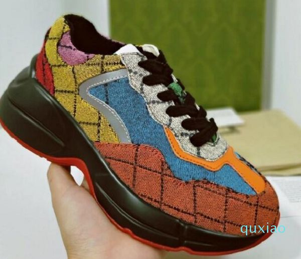 

2021 shoes color print height increase red sneaker boots daddy trainder geninue leather size us5-us10 with box, Black