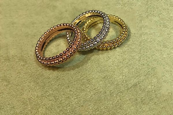 

cluster rings 925 sterling silver arrival rose gold geometric circle ball ring wedding party jewelry classic multi round beads, Golden;silver