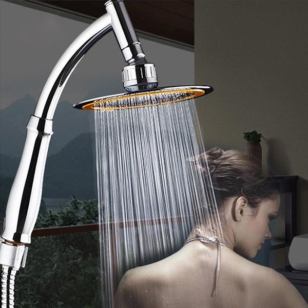 

shower head adjustable water saving rain handheld shower big 6 inch high pressure bathroom rainfall spa head