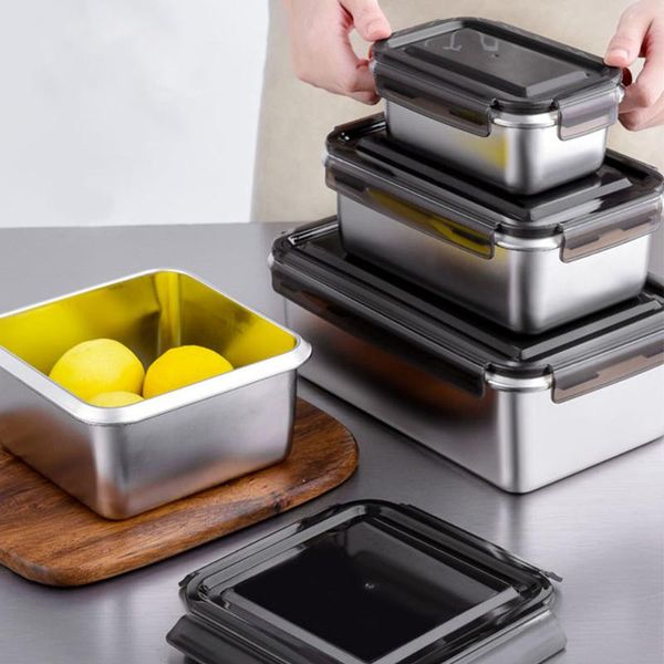 

storage bottles & jars stainless steel lunch box thermal portable lunchbox food containers for kids picnic office kitchen container