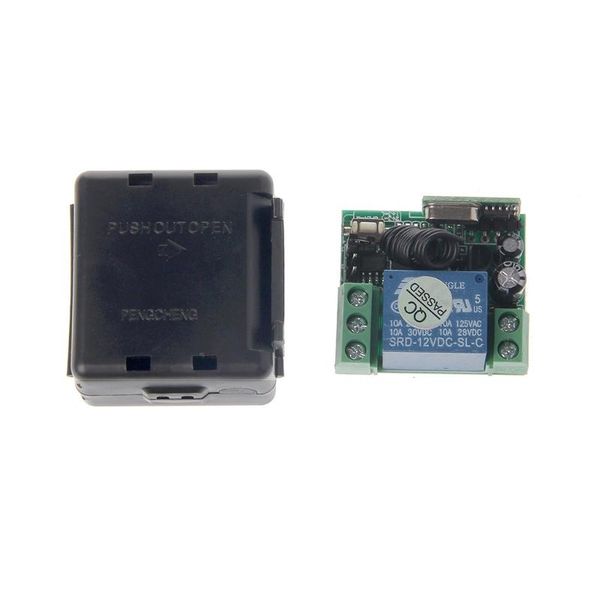 

dc 12v 10a 433mhz wireless rf relay remote control switch receiver transmitter kit