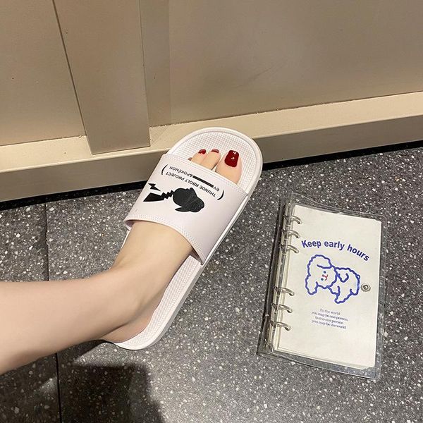 

slippers 2021 home women wear summer children's cute cartoon indoor non-slip wholesale tx385, Black
