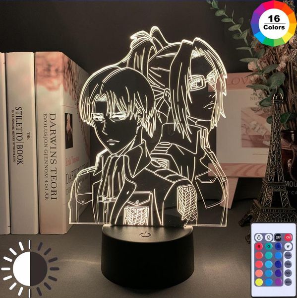 

night lights acrylic 3d lamp manga cartoon home room decor colorful light child gift led cool holiday anime character bedside