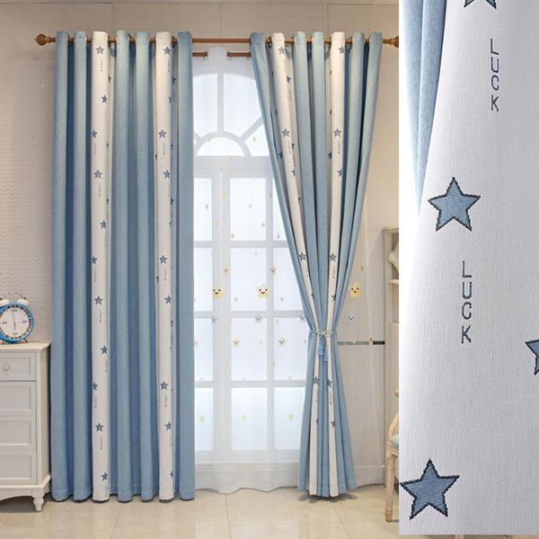 

curtain & drapes 2021 style high shading curtains for living room bedroom blue pink children window
