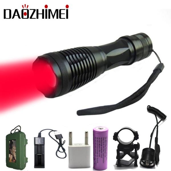 

1000 lumens zoom ir 850/green /red light led 18650 camping fishing light zoomable hunting lamp with pressure switch