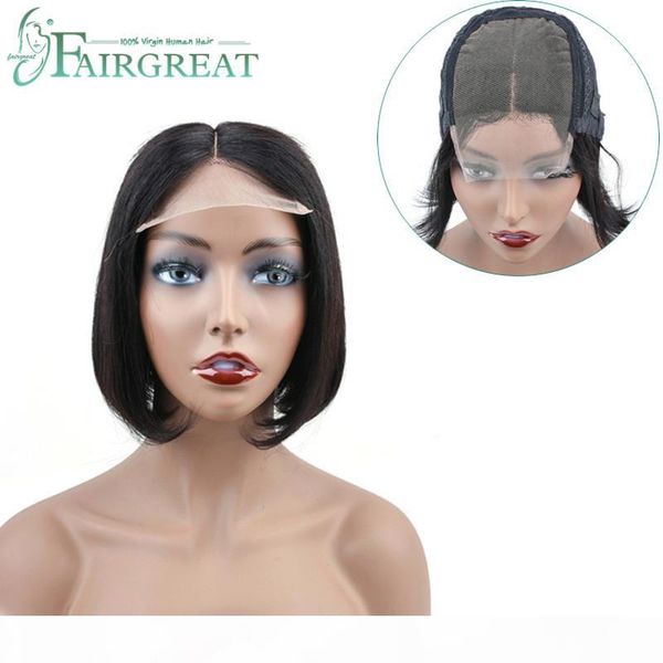

short lace front human hair wigs brazilian straight bob wig pre plucked hairline with baby hair 13*4 lace wigs for black women, Black;brown