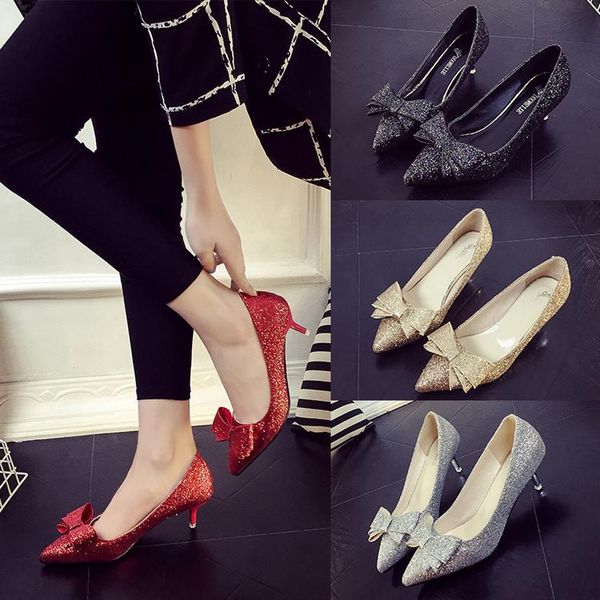 

dress shoes 2021women pumps high heels ladies lace up point toe party wedding pump black red woman 35-43 chaussures femme