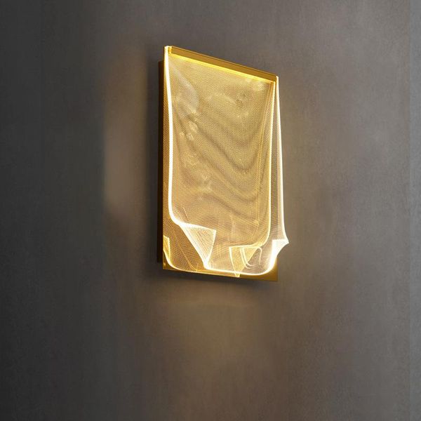 

wall lamp modern minimalist led for home decoration,loft creative acrylic light living room aisle study bedroom lighting