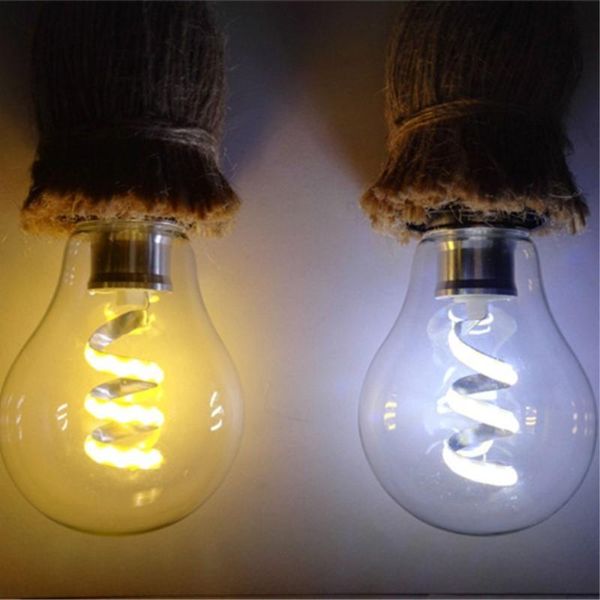 

bulbs retro glass bulb e27 4w a60 90-260v filament led w-filament creative antiquity energy saving light 10pcs