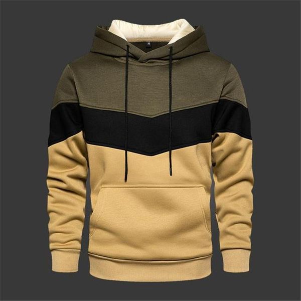 

men's hoodies & sweatshirts men brand print sweatshirt casual style hooded male sportswear solid color tracksuit pullover spring autumn, Black