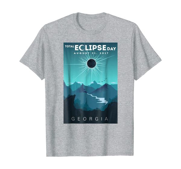 

solar eclipse georgia august 21 2017 t shirt | memorial tee, White;black