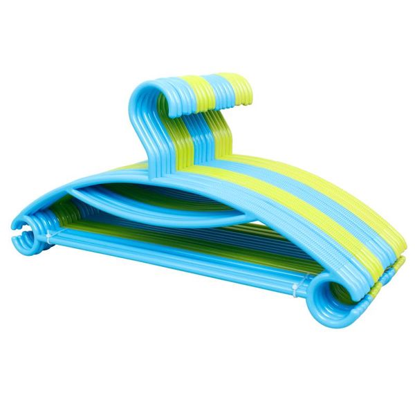 

hangers & racks 10pcs/lot 41cm domestic clothes rack creative simple non-slip plastic hanger