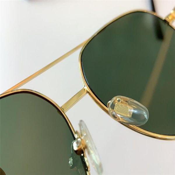 

the latest glasses frame design 0832s simple metal pilot classic fashion and protective quality uv400 generous sunglasses style uxkha, White;black