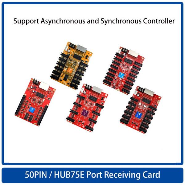 

modules hd-r500/ r508/ r512/ r516/ r612 hub75e receiving card,receiving card work with synchronous and asyn sending