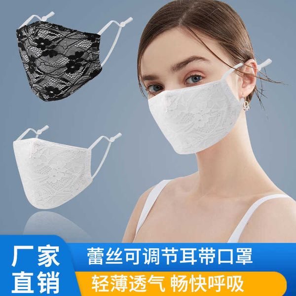 

mask lace cloth cold sense ice cotton breathable washable adjustable sunscreen