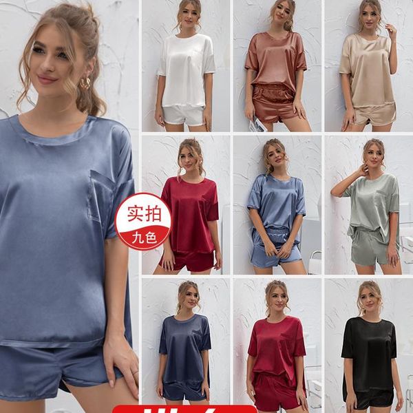 

women's tracksuits summer 2 pieces set tracksuit casual sets oversize solid short sleeve t-shirts women suit streetwear ladies shorts s, Gray