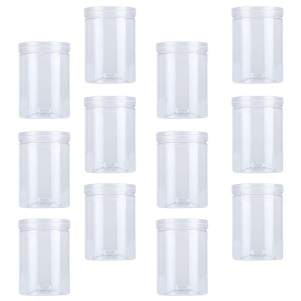 

storage bottles & jars 1 set 12pcs 500ml cookie can scented tea (transparent)