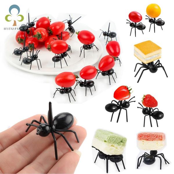 

forks 12/24pcs ants fruit picks decoration ant shape snack cake dessert tableware home kitchen party dinner pick yjn