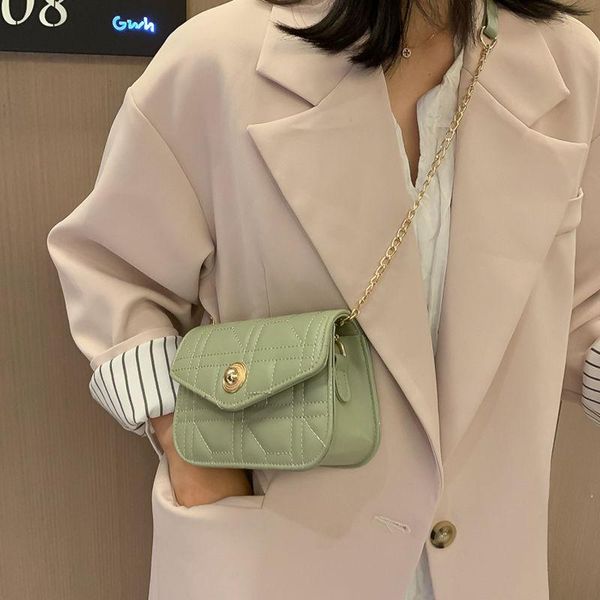 

evening bags women shoulder bag 2021 luxury handbags designer version wild girls small square messenger bolsa feminina