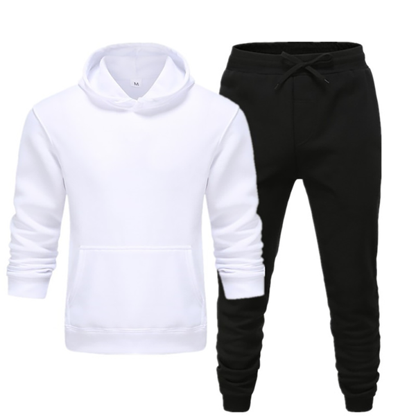 

men's tracksuits 2021 winter fleece warm hoodie 2-piece set trendy street hip hop harajuku style pullover women joroan23, Gray