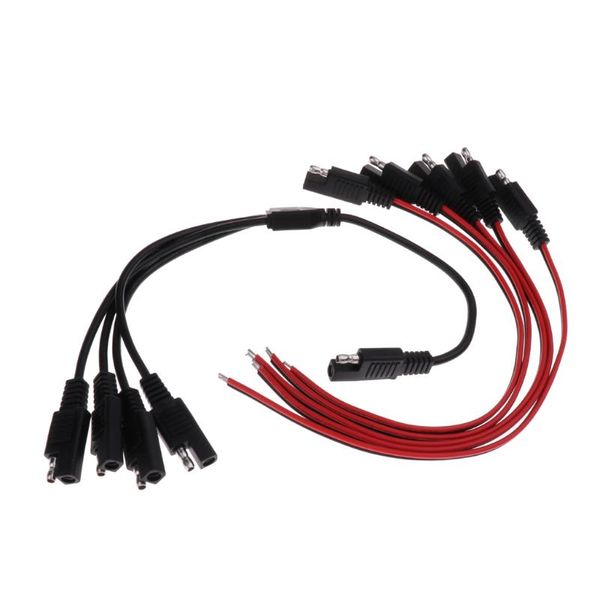 

car organizer auto accessory sae power extension cable adapter & 2 foot quick connect plug black