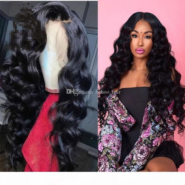 

9a grade wavy silk base wigs glueless silk full lace wig lace frontal human hair wig body wave with baby hair, Black;brown