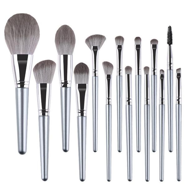 

makeup brushes 14 pcs tool set cosmetic powder eye shadow foundation blush blending beauty make up brush maquiagem