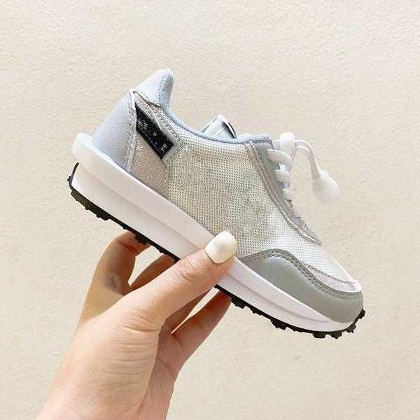 

childrens ldwaffle little kids silver running shoes b jerrys green gusto toddler ice cream cow catwalk wolf grey sacaily waffles, Black