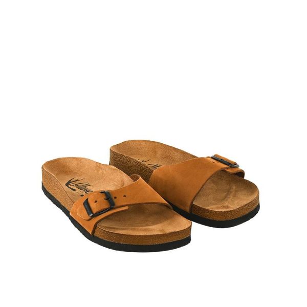 

slippers moosefield leather women's md-6mmf summer season model open toe, Black