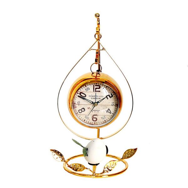 

gold art desk clock battery living room modern luxury desk clock creative silent movement reloj de mesa room decoration bw50zz
