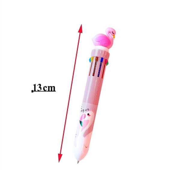 

kawaii 10 gel fine stationery cartoon flamingo bal new style student color pens school office supplies nice pen