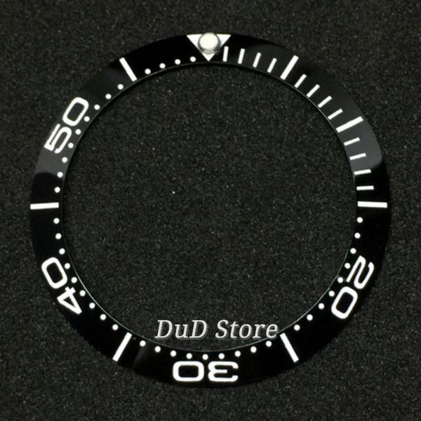 

repair tools & kits 38mm black/green ceramic bezel insert fit 40mm watch case mens parts