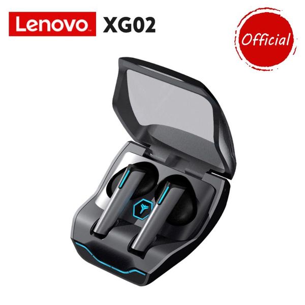 

headphones & earphones lenovo xg02 wireless bt5.0 in-ear gaming earbuds hifi sound quality professional game dual mode with hd mic