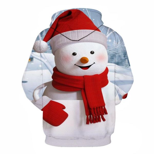 

men's hoodies & sweatshirts men clothes 2021 fashion christmas santa claus casual tracksuits women hoodie 3d print hooded, Black
