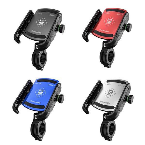

cell phone mounts & holders 2 in 1 aluminum motorcycle holder moto bicycle handlebar rearview mirrow stand for 4-6.5 inch mobile gps bike mo