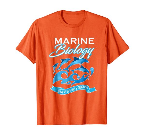 

marine biology dolphin life has a porpoise ocean t-shirt, White;black
