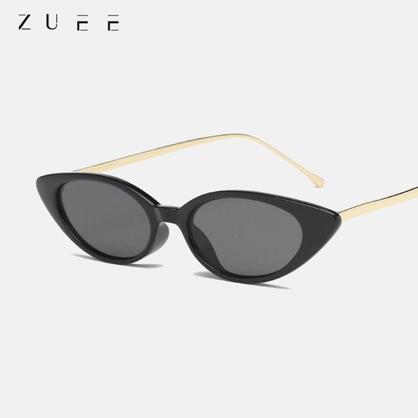 

sunglasses cat eye style for women fashion small frame female brand designer with uv400 o5, White;black