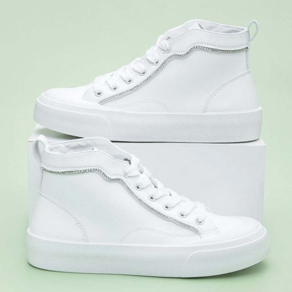 

casual shoes women geometric pattern front skate leather lace-up sneaker fashion lady designer running trainers letters woman shoe flat prin, Black