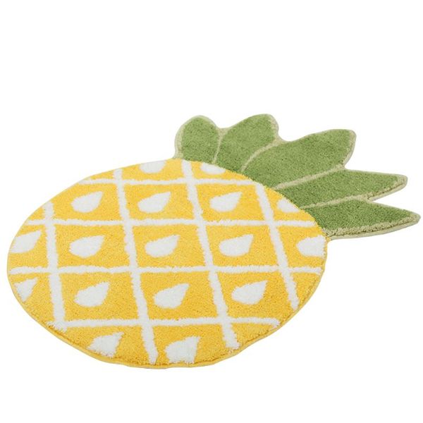 

carpets floor mat pads non slip welcome living room machine washable door carpet water absorption cartoon pineapple home decor bathroom
