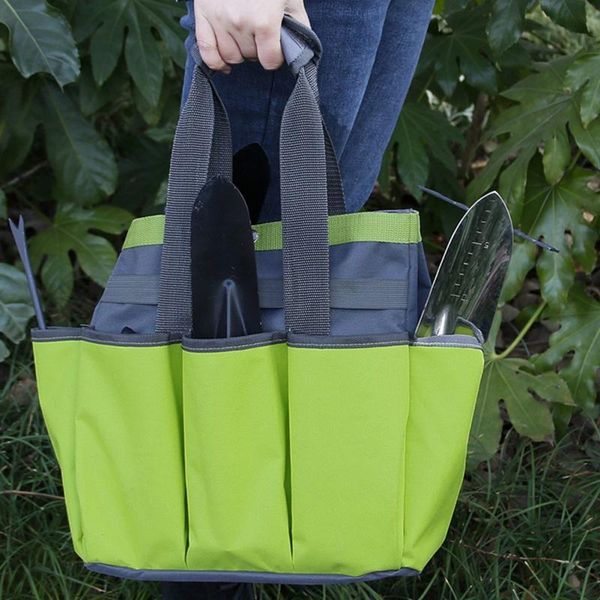 

outdoor bags multi-functional gardening bag kit organizer garden tool kits storage holder coloring hand jacquard oxford cloth