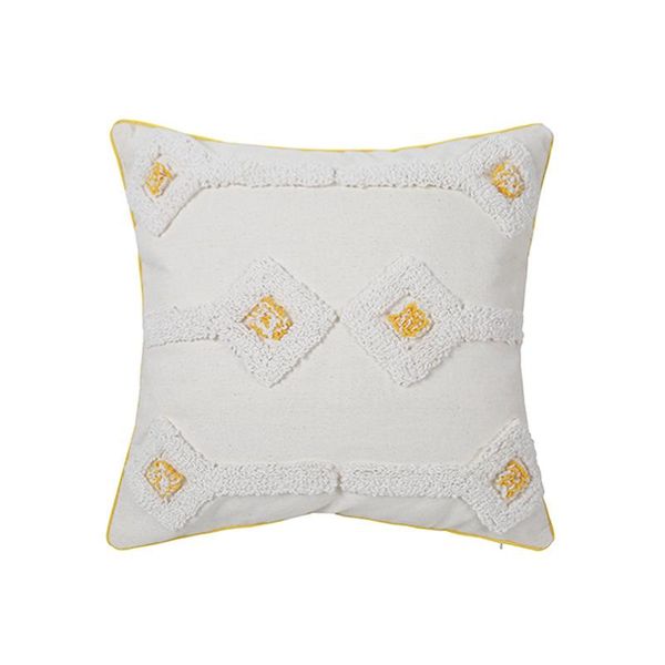 

cushion/decorative pillow nordic white pink tufted cushion cover geometric waist sofa back case home fall decoration 45x45cm