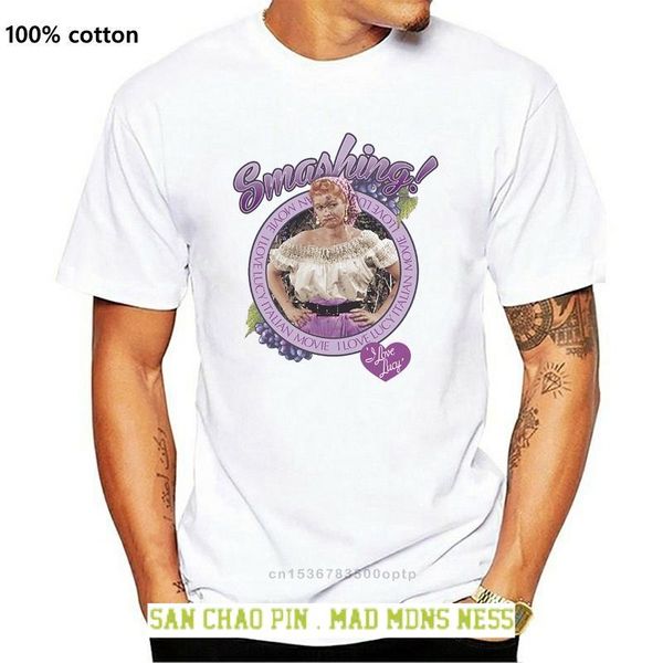 

men's t-shirts show lucille ball smashing licensed t-shirt all sizes, White;black