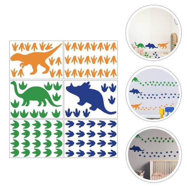 

wall stickers 1 set of 6pcs sticker footprints background decal decor